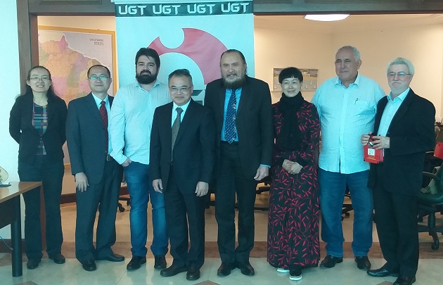 UGT recebe delegação sindical chinesa e promove intercâmbio de informações